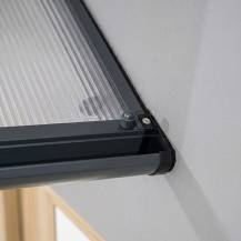Obrázek k výrobku 62913 - stříška nad dveře LANITPLAST ARCUS 160/90 antracit LG2177