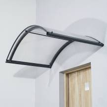 Obrázek k výrobku 62913 - stříška nad dveře LANITPLAST ARCUS 160/90 antracit LG2177
