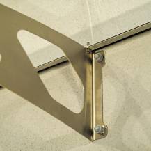 Obrázek k výrobku 73224 - stříška nad dveře LANITPLAST BLUEMOON XL 197/89 stříbrná