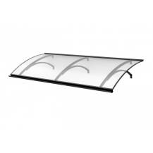 Obrázek k výrobku 73221 - stříška nad dveře LANITPLAST LARUS XL 197/87 antracit LG2577