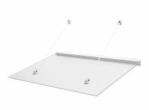 Obrázek k výrobku 41754 - stříška nad dveře LANITPLAST LAZUR 150/97 bílá