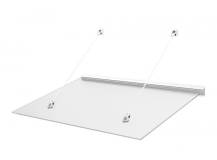 Obrázek k výrobku 41754 - stříška nad dveře LANITPLAST LAZUR 150/97 bílá