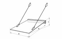 Obrázek k výrobku 41754 - stříška nad dveře LANITPLAST LAZUR 150/97 bílá