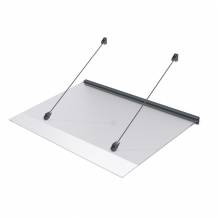 Obrázek k výrobku 41755 - stříška nad dveře LANITPLAST LAZUR 150/97 černá