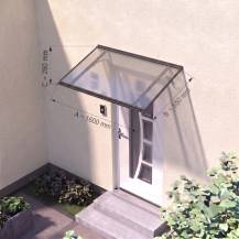Obrázek k výrobku 62916 - stříška nad dveře LANITPLAST MELES 160/85 antracit LG2180
