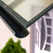 Obrázek k výrobku 62916 - stříška nad dveře LANITPLAST MELES 160/85 antracit LG2180