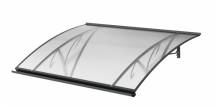 Obrázek k výrobku 78704 - stříška nad dveře LANITPLAST REGIA 140/82 ANTRACIT LG2801