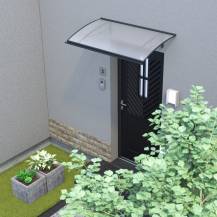 Obrázek k výrobku 78704 - stříška nad dveře LANITPLAST REGIA 140/82 ANTRACIT LG2801