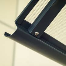 Obrázek k výrobku 62883 - stříška nad dveře LANITPLAST TOPAZ 130/70 antracit