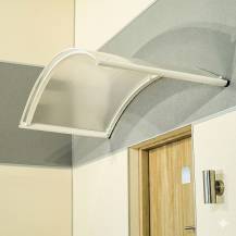 Obrázek k výrobku 41760 - stříška nad dveře LANITPLAST TOPAZ 130/70 bílá