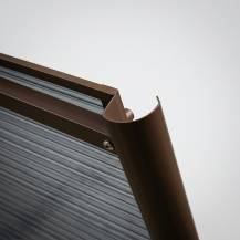 Obrázek k výrobku 41761 - stříška nad dveře LANITPLAST TOPAZ 130/70 hnědá