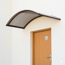 Obrázek k výrobku 41761 - stříška nad dveře LANITPLAST TOPAZ 130/70 hnědá