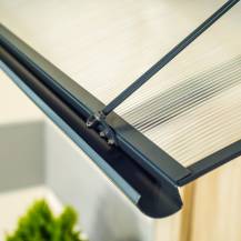 Obrázek k výrobku 62915 - stříška nad dveře LANITPLAST TURKUS 140/85 antracit