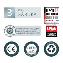 Obrázek k výrobku 79459 - Vchodová stříška Palram Sophia 1600 čirá