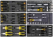 Obrázek k výrobku 68623 - VOREL Skříňka dílenská pojízdná s nářadím (177ks) 6 zásuvek