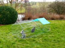 Obrázek k výrobku 81047 - Výběh pro hlodavce s podhrabovou zábranou KERBL 180 x 90 x 75 cm