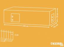 Obrázek k výrobku 81048 - Výběh pro králíky, hlodavce a drůbež KERBL 230 x 115 x 70 cm
