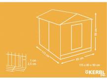 Obrázek k výrobku 81347 - Výběh pro králíky, hlodavce KERBL 115x85x90 cm