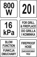 Obrázek k výrobku 81546 - Vysavač popela elektrický 20 L 800W