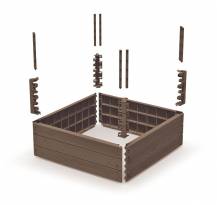 Obrázek k výrobku 82633 - Vyvýšený záhon BASE WOODY rustikální cihlový 75,6cm