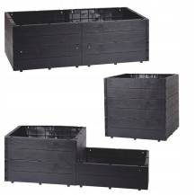 Obrázek k výrobku 93015 - Vyvýšený záhon hnědý 6 dílů 61x21cm