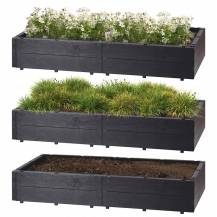 Obrázek k výrobku 93015 - Vyvýšený záhon hnědý 6 dílů 61x21cm