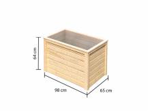 Obrázek k výrobku 54592 - vyvýšený záhon KARIBU HOCHBEET 190 (73088) natur