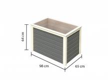Obrázek k výrobku 22130 - vyvýšený záhon KARIBU HOCHBEET 190 (73089) terragrau