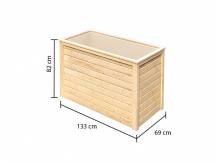 Obrázek k výrobku 22133 - vyvýšený záhon KARIBU HOCHBEET 191 (64561) natur