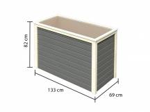 Obrázek k výrobku 54593 - vyvýšený záhon KARIBU HOCHBEET 191 (64565) terragrau