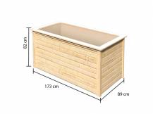 Obrázek k výrobku 54600 - vyvýšený záhon KARIBU HOCHBEET 192 (64567) natur