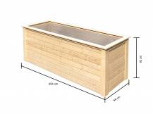 Obrázek k výrobku 54607 - vyvýšený záhon KARIBU HOCHBEET 282 (91549) natur