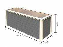 Obrázek k výrobku 54608 - vyvýšený záhon KARIBU HOCHBEET 282 (91550) terragrau