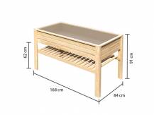 Obrázek k výrobku 22140 - vyvýšený záhon KARIBU HOCHBEET (83330) natur