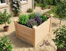 Obrázek k výrobku 69066 - vyvýšený záhon LANITPLAST HOLZKISTE2 natur LG2367