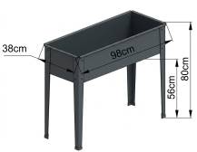Obrázek k výrobku 71147 - vyvýšený záhon LANITPLAST RAISED BED 104 LG2423