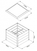 Obrázek k výrobku 71210 - vyvýšený záhon LANITPLAST SNAIL 100