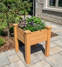 Obrázek k výrobku 69065 - vyvýšený záhon / truhlík LANITPLAST LARGE1 natur LG2366