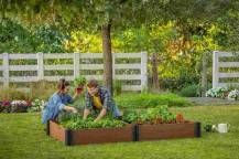 Obrázek k výrobku 82728 - VYVÝŠENÝ ZÁHON VISTA MODULAR DUO - HNĚDÁ