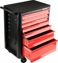 Obrázek k výrobku 68630 - YATO Skříňka dílenská pojízdná 7 zásuvek černo/červená