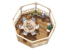 Obrázek k výrobku 18457 - Zahradní altán Betty 18 m2 průměr 465 cm