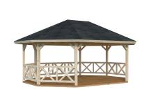 Obrázek k výrobku 48890 - Zahradní altán Betty 25,0 m2 467x617 cm  .