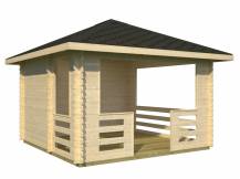 Obrázek k výrobku 34612 - Zahradní altán Julie 10,5 m2 (350cm x 350cm) tl.28mm