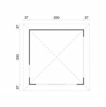 Obrázek k výrobku 20552 - Zahradní altán Julie (350cm x 350cm) tl.28mm