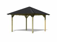 Obrázek k výrobku 22106 - zahradní altán KARIBU CORDOBA 68820 vč. černého střešního šindele
