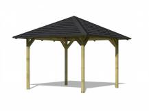 Obrázek k výrobku 54162 - zahradní altán KARIBU SEVILLA 68819 vč. černého střešního šindele