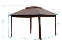 Obrázek k výrobku 90280 - Zahradní Altán Vista 3x3 m