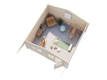 Obrázek k výrobku 39176 - ZAHRADNÍ DOMEK Britta 17,5 m2 446 x 446 cm tl.:40 mm