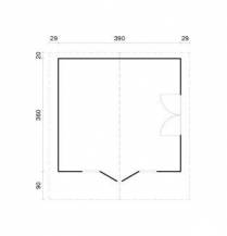 Obrázek k výrobku 20538 - ZAHRADNÍ DOMEK Classic Florence (410cm x 380cm) tl. 34mm