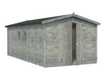 Obrázek k výrobku 39378 - Zahradní domek DAN 14,2 m2 (7,1 + 7,1 m2) 273 x 550 cm tl. 16 mm